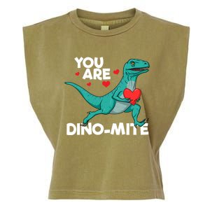 You Are Dinocute Giftmite Dinosaur Valentines Day Dinosaur Great Gift Garment-Dyed Women's Muscle Tee