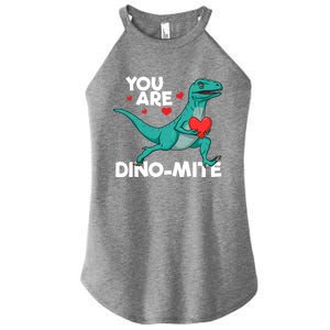 You Are Dinocute Giftmite Dinosaur Valentines Day Dinosaur Great Gift Women's Perfect Tri Rocker Tank