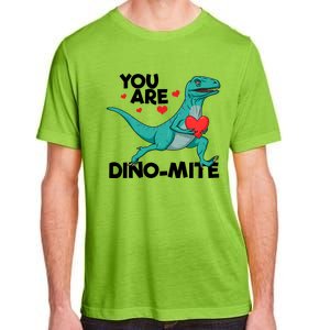 You Are Dinogiftmite Dinosaur Valentines Day Dinosaur Funny Gift Adult ChromaSoft Performance T-Shirt