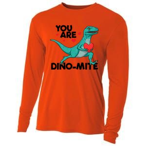 You Are Dinogiftmite Dinosaur Valentines Day Dinosaur Funny Gift Cooling Performance Long Sleeve Crew