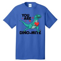 You Are Dinogiftmite Dinosaur Valentines Day Dinosaur Funny Gift Tall T-Shirt