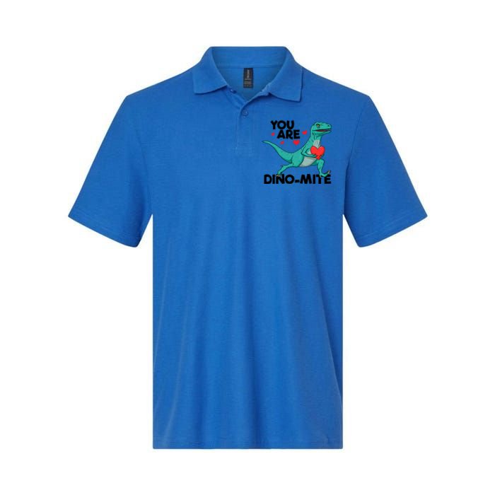 You Are Dinogiftmite Dinosaur Valentines Day Dinosaur Funny Gift Softstyle Adult Sport Polo