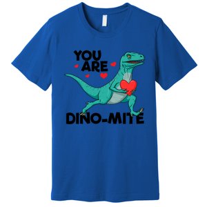 You Are Dinogiftmite Dinosaur Valentines Day Dinosaur Funny Gift Premium T-Shirt