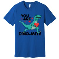 You Are Dinogiftmite Dinosaur Valentines Day Dinosaur Funny Gift Premium T-Shirt