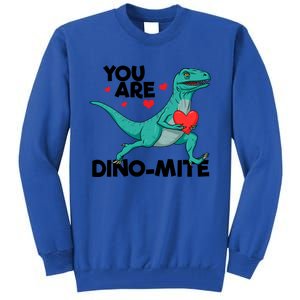 You Are Dinogiftmite Dinosaur Valentines Day Dinosaur Funny Gift Tall Sweatshirt