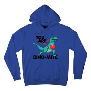 You Are Dinogiftmite Dinosaur Valentines Day Dinosaur Funny Gift Tall Hoodie