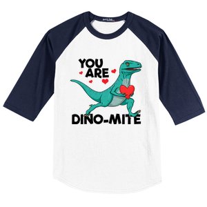 You Are Dinogiftmite Dinosaur Valentines Day Dinosaur Funny Gift Baseball Sleeve Shirt