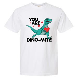 You Are Dinogiftmite Dinosaur Valentines Day Dinosaur Funny Gift Garment-Dyed Heavyweight T-Shirt