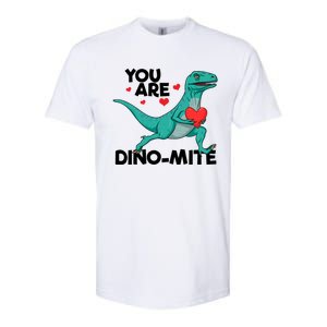 You Are Dinogiftmite Dinosaur Valentines Day Dinosaur Funny Gift Softstyle CVC T-Shirt