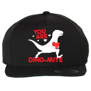 You Are Dinogiftmite Dinosaur Valentines Day Dinosaur Gift Wool Snapback Cap