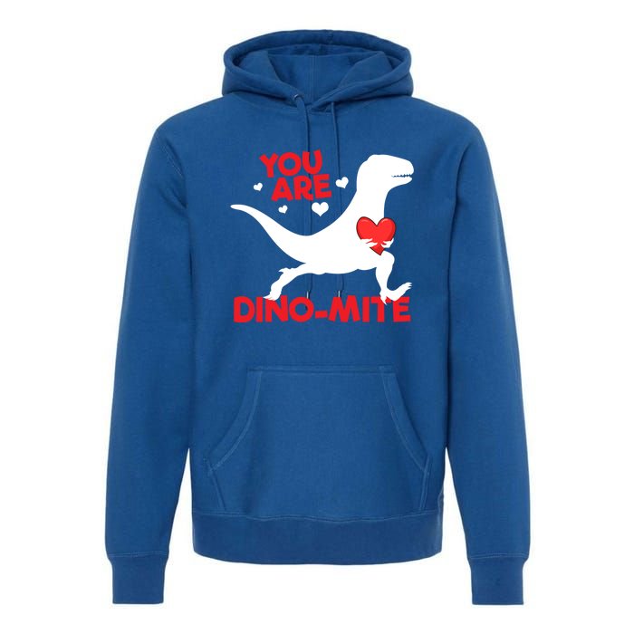 You Are Dinogiftmite Dinosaur Valentines Day Dinosaur Gift Premium Hoodie