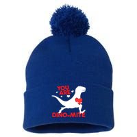 You Are Dinogiftmite Dinosaur Valentines Day Dinosaur Gift Pom Pom 12in Knit Beanie