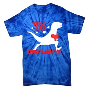 You Are Dinogiftmite Dinosaur Valentines Day Dinosaur Gift Tie-Dye T-Shirt