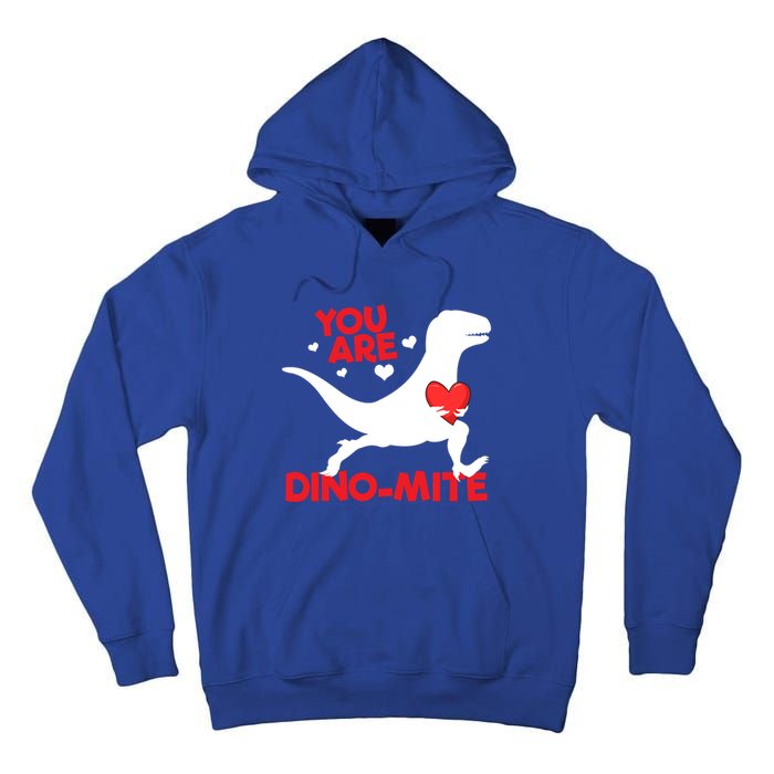 You Are Dinogiftmite Dinosaur Valentines Day Dinosaur Gift Tall Hoodie