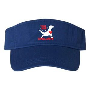 You Are Dinogiftmite Dinosaur Valentines Day Dinosaur Gift Valucap Bio-Washed Visor