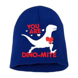 You Are Dinogiftmite Dinosaur Valentines Day Dinosaur Gift Short Acrylic Beanie