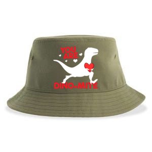 You Are Dinogiftmite Dinosaur Valentines Day Dinosaur Gift Sustainable Bucket Hat