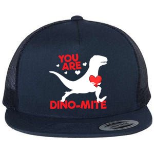 You Are Dinogiftmite Dinosaur Valentines Day Dinosaur Gift Flat Bill Trucker Hat