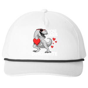 You Are Dinogiftmite Tgiftrex Dinosaur Valentines Day Trex Funny Gift Snapback Five-Panel Rope Hat