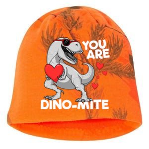 You Are Dinogiftmite Tgiftrex Dinosaur Valentines Day Trex Funny Gift Kati - Camo Knit Beanie