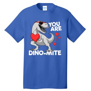 You Are Dinogiftmite Tgiftrex Dinosaur Valentines Day Trex Funny Gift Tall T-Shirt