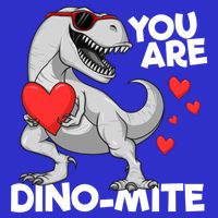 You Are Dinogiftmite Tgiftrex Dinosaur Valentines Day Trex Funny Gift Button