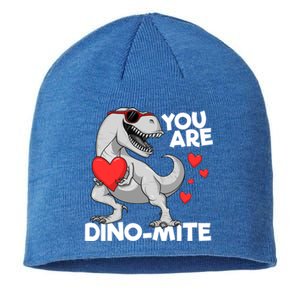 You Are Dinogiftmite Tgiftrex Dinosaur Valentines Day Trex Funny Gift Sustainable Beanie