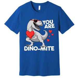 You Are Dinogiftmite Tgiftrex Dinosaur Valentines Day Trex Funny Gift Premium T-Shirt