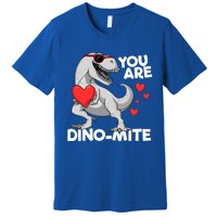 You Are Dinogiftmite Tgiftrex Dinosaur Valentines Day Trex Funny Gift Premium T-Shirt