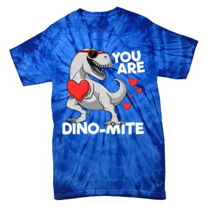 You Are Dinogiftmite Tgiftrex Dinosaur Valentines Day Trex Funny Gift Tie-Dye T-Shirt