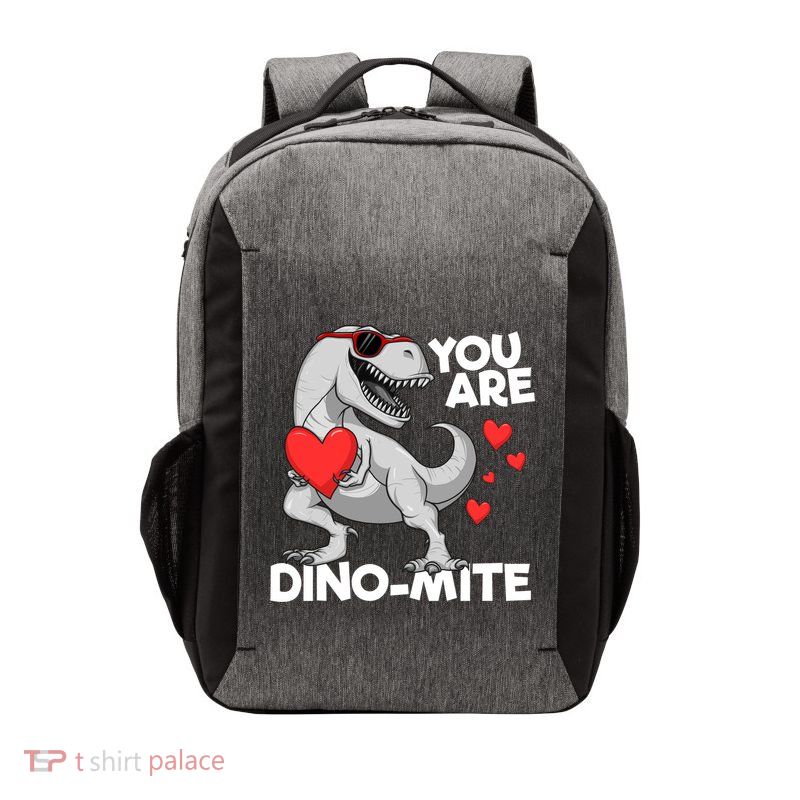 You Are Dinogiftmite Tgiftrex Dinosaur Valentines Day Trex Funny Gift Vector Backpack