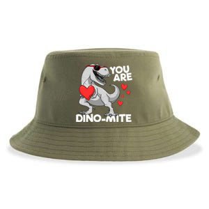 You Are Dinogiftmite Tgiftrex Dinosaur Valentines Day Trex Funny Gift Sustainable Bucket Hat