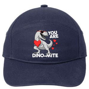 You Are Dinogiftmite Tgiftrex Dinosaur Valentines Day Trex Funny Gift 7-Panel Snapback Hat