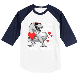 You Are Dinogiftmite Tgiftrex Dinosaur Valentines Day Trex Funny Gift Baseball Sleeve Shirt