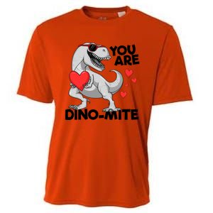 You Are Dinogiftmite Tgiftrex Dinosaur Valentines Day Trex Gift Cooling Performance Crew T-Shirt