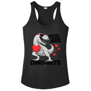 You Are Dinogiftmite Tgiftrex Dinosaur Valentines Day Trex Gift Ladies PosiCharge Competitor Racerback Tank