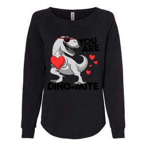 You Are Dinogiftmite Tgiftrex Dinosaur Valentines Day Trex Gift Womens California Wash Sweatshirt