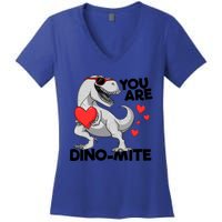 You Are Dinogiftmite Tgiftrex Dinosaur Valentines Day Trex Gift Women's V-Neck T-Shirt