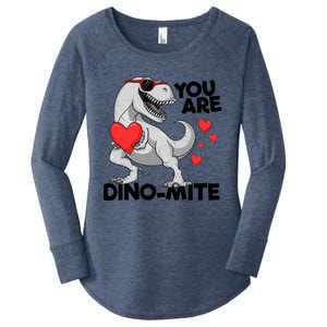 You Are Dinogiftmite Tgiftrex Dinosaur Valentines Day Trex Gift Women's Perfect Tri Tunic Long Sleeve Shirt