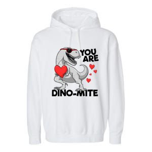 You Are Dinogiftmite Tgiftrex Dinosaur Valentines Day Trex Gift Garment-Dyed Fleece Hoodie