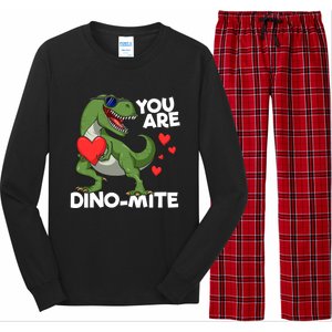 You Are Dinomeaningful Giftmite Tmeaningful Giftrex Dinosaur Valentines Day Trex Long Sleeve Pajama Set