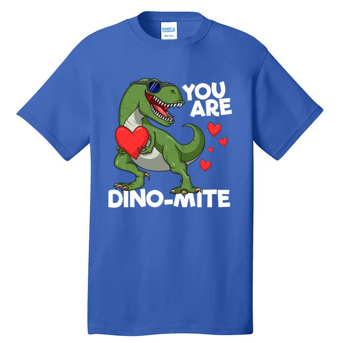 You Are Dinomeaningful Giftmite Tmeaningful Giftrex Dinosaur Valentines Day Trex Tall T-Shirt