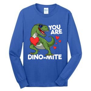 You Are Dinomeaningful Giftmite Tmeaningful Giftrex Dinosaur Valentines Day Trex Tall Long Sleeve T-Shirt