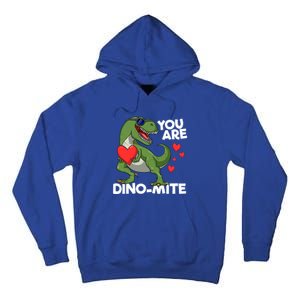 You Are Dinomeaningful Giftmite Tmeaningful Giftrex Dinosaur Valentines Day Trex Tall Hoodie