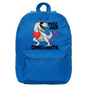 You Are Dinogiftmite Tgiftrex Dinosaur Valentines Day Trex Gift 16 in Basic Backpack