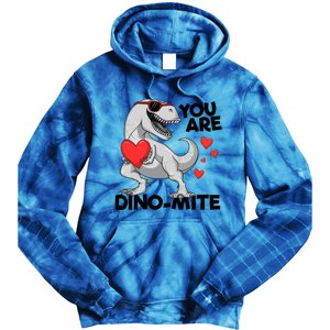 You Are Dinogiftmite Tgiftrex Dinosaur Valentines Day Trex Gift Tie Dye Hoodie