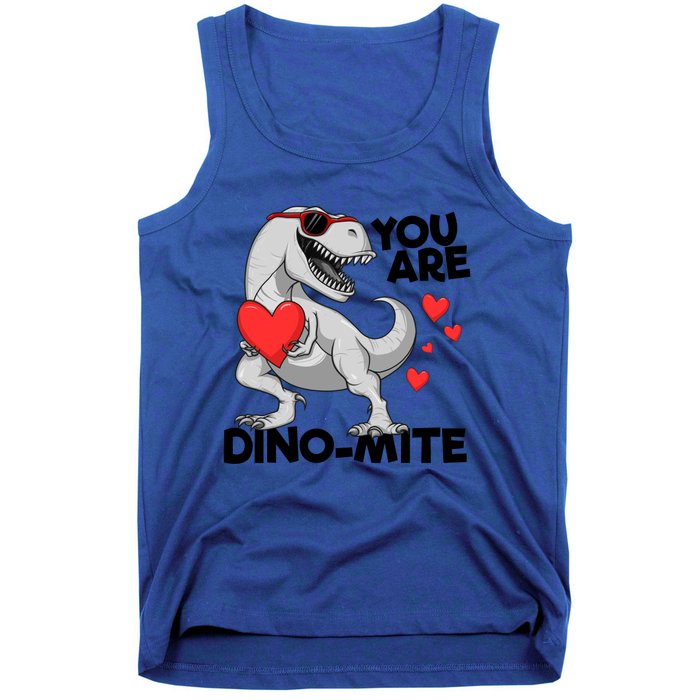 You Are Dinogiftmite Tgiftrex Dinosaur Valentines Day Trex Gift Tank Top