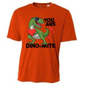 You Are Dinomeaningful Giftmite Tmeaningful Giftrex Dinosaur Valentines Day Trex Cooling Performance Crew T-Shirt