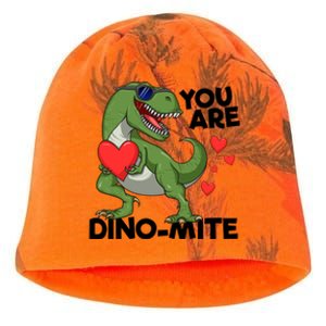 You Are Dinomeaningful Giftmite Tmeaningful Giftrex Dinosaur Valentines Day Trex Kati - Camo Knit Beanie