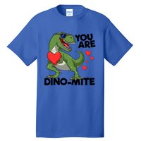 You Are Dinomeaningful Giftmite Tmeaningful Giftrex Dinosaur Valentines Day Trex Tall T-Shirt